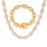 Pig Nose Link Chain Necklaces & Bracelet