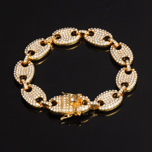 Pig Nose Link Chain Necklaces & Bracelet