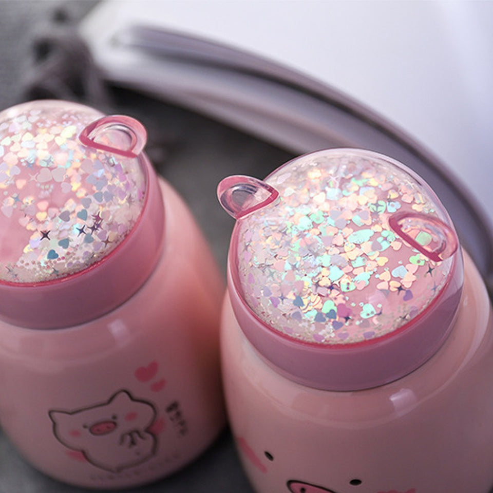 cute pig insulated cup