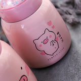 cute pig insulated cup