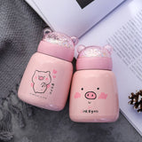 cute pig insulated cup